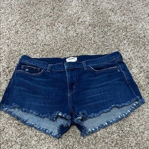 L'AGENCE Dark Blue Jean Shorts